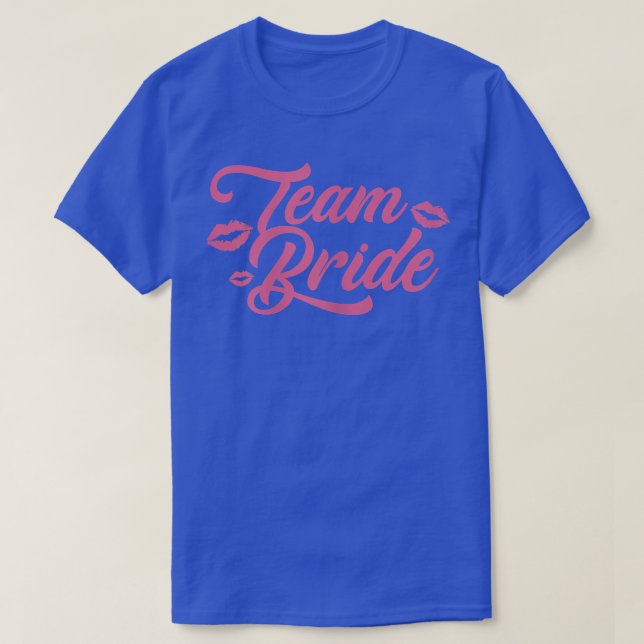 Camiseta Equipo de mujeres de la novia día de la boda ducha (Diseño del anverso)