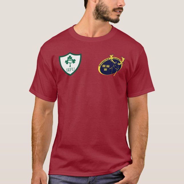 CAMISETA EQUIPO DE MUNSTER-IRLANDA RUGBY  (Anverso)