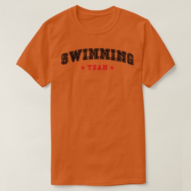 Camiseta Equipo De Natación 1 (Diseño del anverso)