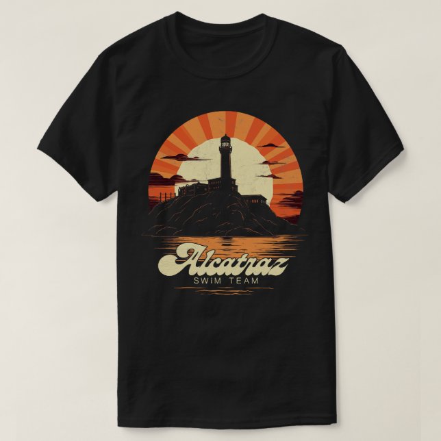 Camiseta Equipo De Natación De Alcatraz (Diseño del anverso)
