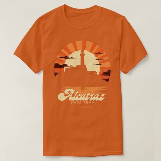 Camiseta Equipo De Natación De Alcatraz (Diseño del anverso)