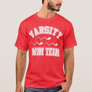 Camiseta Equipo de natación del equipo universitario