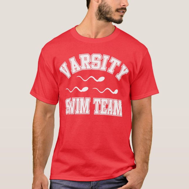 Camiseta Equipo de natación del equipo universitario (Anverso)
