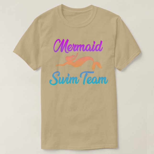 Camiseta Equipo de natación para sirenas (Diseño del anverso)