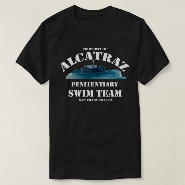 Camiseta Equipo de natación penitenciaria de Alcatraz (Diseño del anverso)