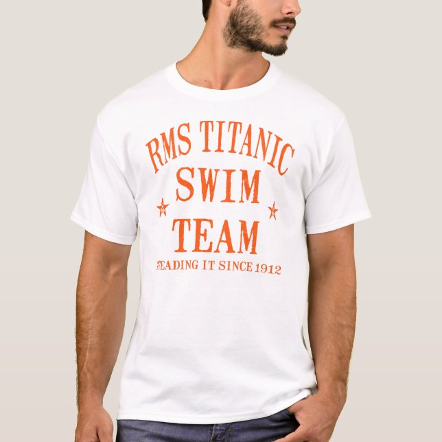 Camiseta Equipo de natación titánico (Anverso)