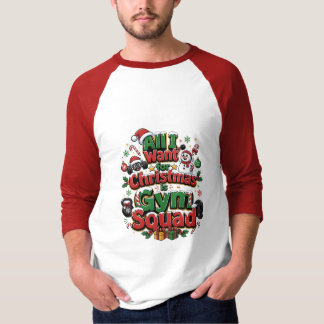 Camiseta Equipo de Navidad del Gimnasio Entrenamiento Festi
