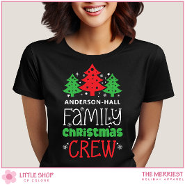 Camiseta Equipo de Navidad Familiar Personalizado