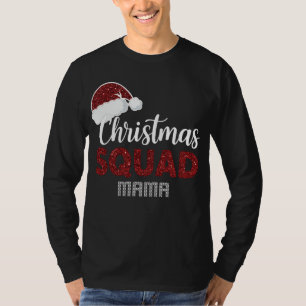 Camiseta Equipo de Navidad Mama Combinación Divertida Paja 