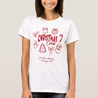 Camiseta Equipo de Navidad Personalizado