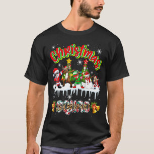 Camiseta Equipo de Navidad Pug de Dabbing Santa Reno Elfo