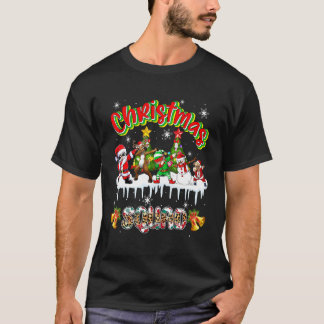 Camiseta Equipo de Navidad Pug de perro haciendo Dabbing Sa