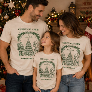 Camiseta Equipo de Navidad Reno Ciervo Santa