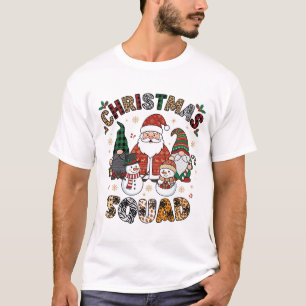 Camiseta Equipo de Navidad Santa Gnomos Muñecos de nieve Le
