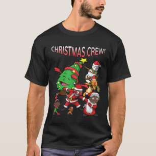 Camiseta Equipo de Navidades afroamericanos de Papá Noel
