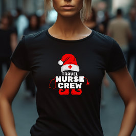 Camiseta Equipo de Navidades de enfermería de Cute Elf