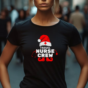 Camiseta Equipo de Navidades de enfermería de Cute Elf