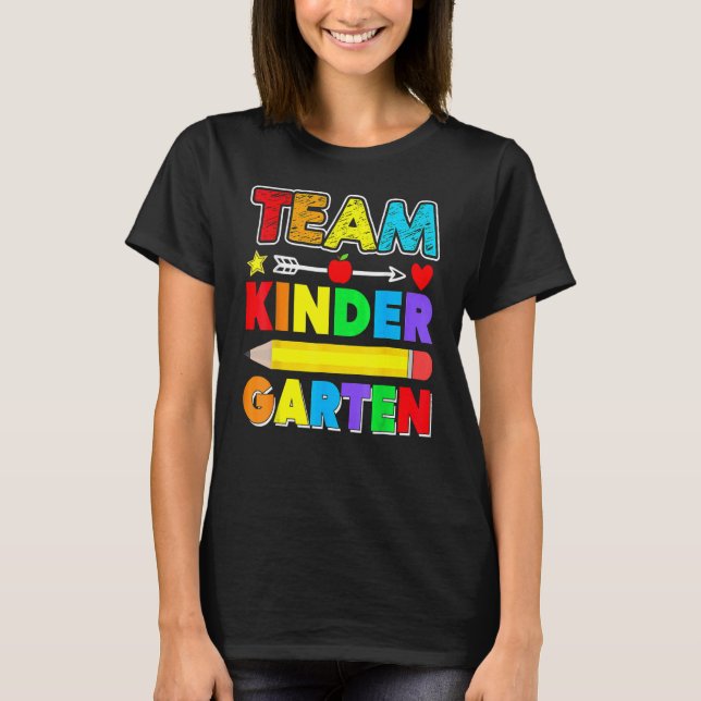 Camiseta Equipo de niños de kindergarten profesora Apple St (Anverso)
