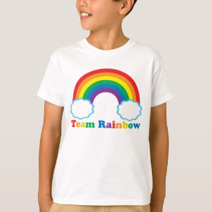 Camiseta Equipo de niños guirnaldas con arco iris