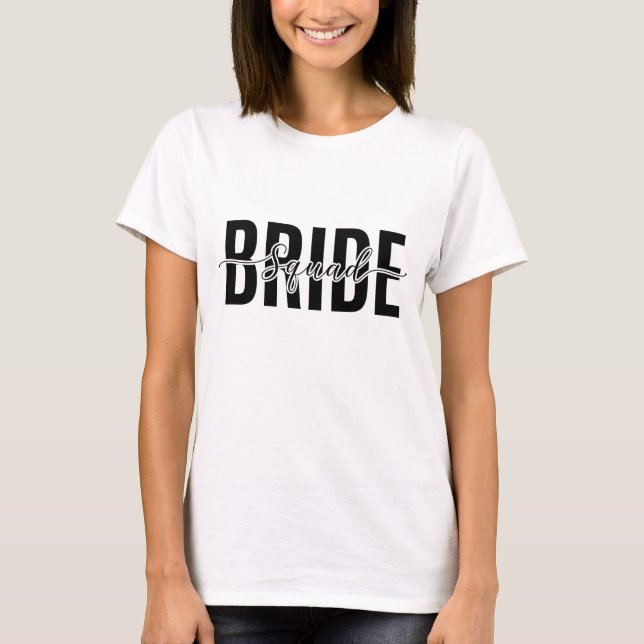Camiseta Equipo de Novia Chic Despedida de Soltera (Anverso)