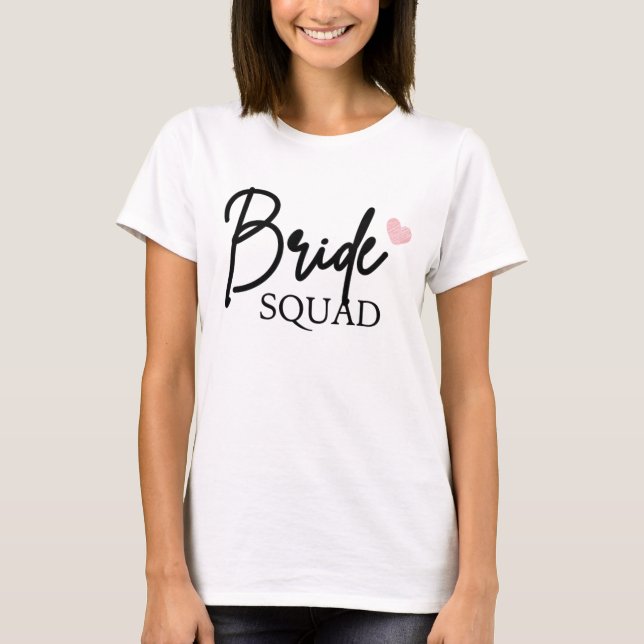 Camiseta Equipo de Novia | Dama de Honor de Soltera (Anverso)