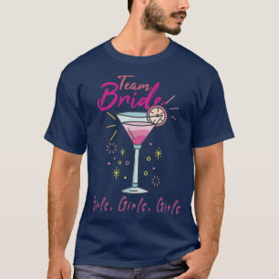 Camiseta Equipo de novia de equipo de mujeres boda de boda
