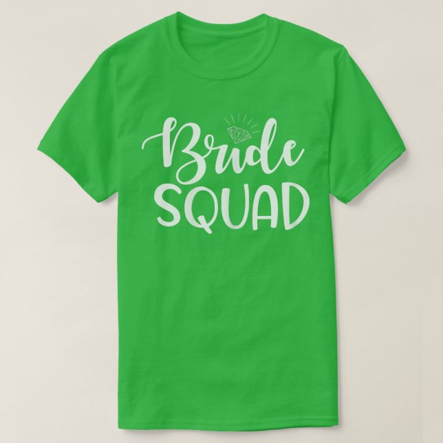 Camiseta Equipo de novia de mujeres fiesta de boda y desped (Diseño del anverso)