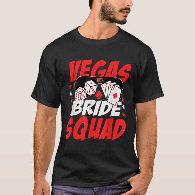 Camiseta Equipo de novia de Vegas fiesta de despedida de so (Anverso)