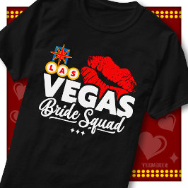 Camiseta Equipo de Novia Divertida en Vegas Fiesta de Despe