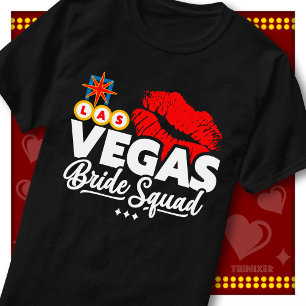 Camiseta Equipo de Novia Divertida en Vegas Fiesta de Despe