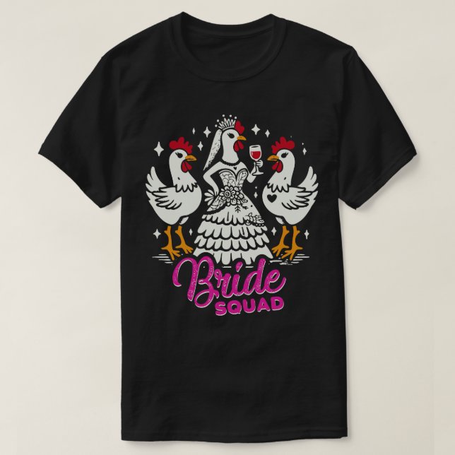 Camiseta Equipo de Novia Fiesta de Despedida de Soltera (Diseño del anverso)