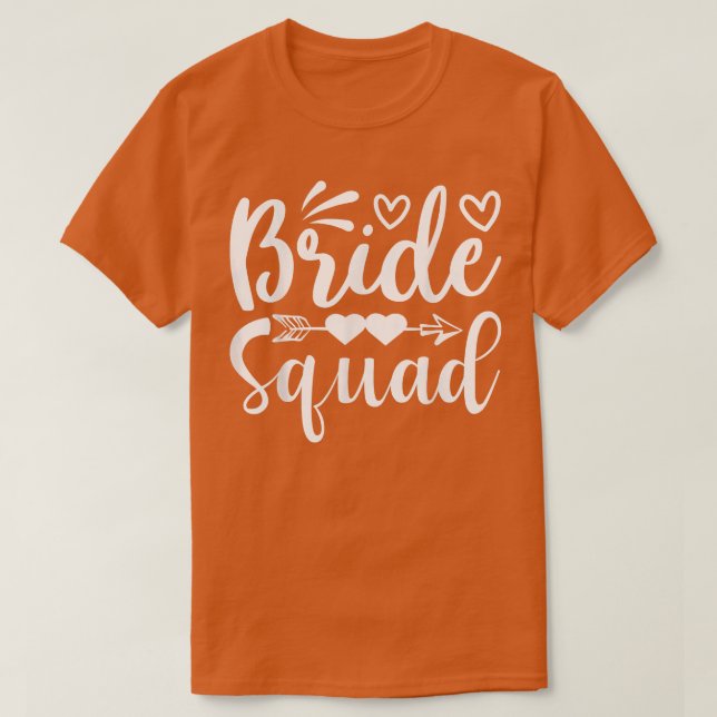 Camiseta Equipo de Novia Flecha Corazón Fiesta de Boda y De (Diseño del anverso)