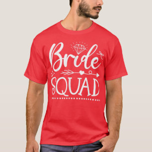 Camiseta Equipo de novia flecha fiesta de boda y despedida 