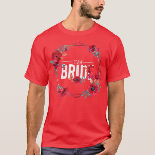 Camiseta Equipo de Novia Mujer JGA flores boda despedida de