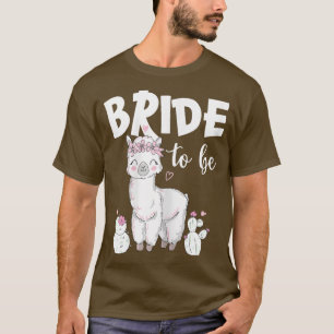 Camiseta Equipo de Novia Mujer Novia Para Ser Llama Alpaca