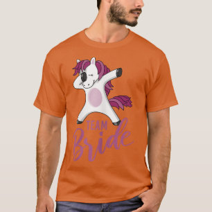 Camiseta Equipo de novia mujeres JGA unicornio haciendo dab