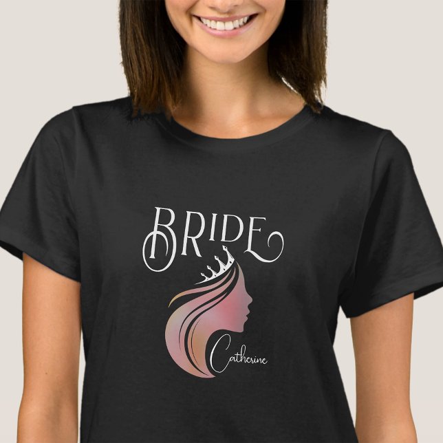 Camiseta Equipo de novia personalizado Bachelorette Hen Fie (Subido por el creador)