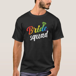 Camiseta Equipo de Novia Regalo de Boda Damas de Honor Gay