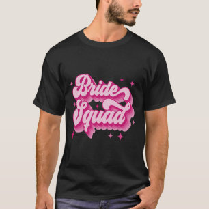 Camiseta Equipo de Novia Retro Boda Grupo de Despedida de S
