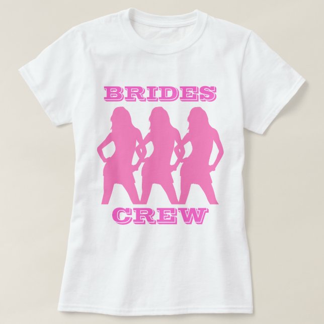 Camiseta Equipo de novias de la fiesta de la soltera (Diseño del anverso)