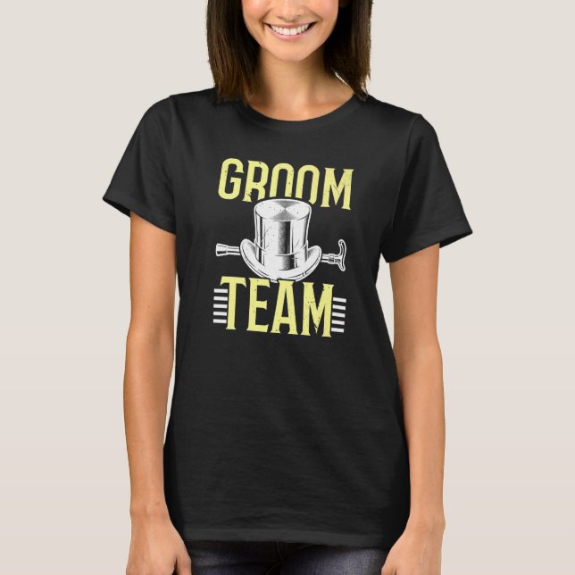 Camiseta Equipo de novio de hombres Groomsman Partido de so (Anverso)