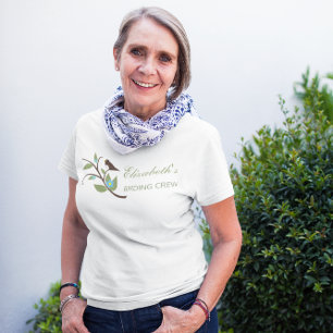 Camiseta Equipo de observación de aves cumpleaños