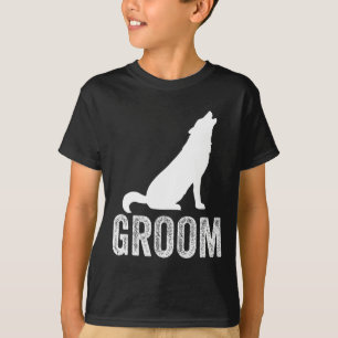 Camiseta Equipo de padrinos de boda del lobo soltero de los