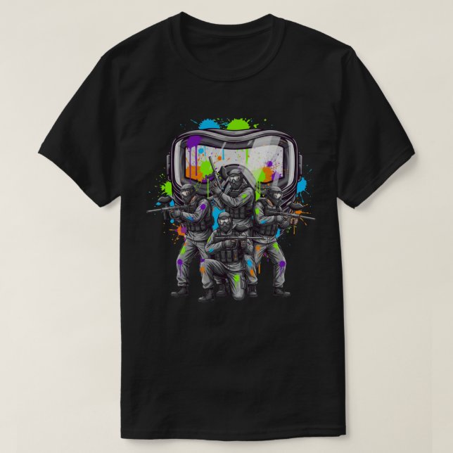 Camiseta Equipo de paintball Splash (Diseño del anverso)