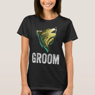 Camiseta Equipo de pajes del novio lobo soltero fiesta de b
