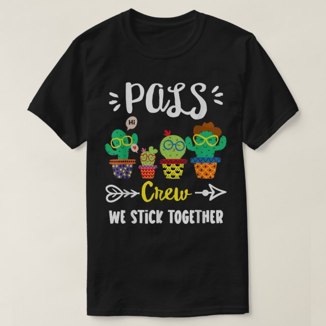 Camiseta Equipo de PALS, divertido equipo de cactus escolar (Diseño del anverso)