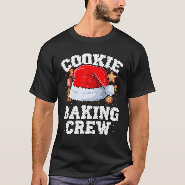 Camiseta Equipo de pan de galletas Santa Gingerbread Merry (Anverso)