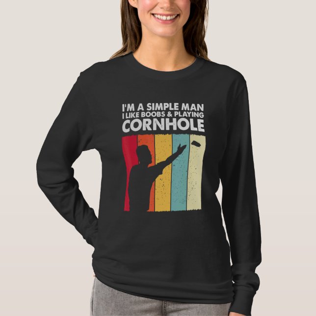 Camiseta Equipo de papá del jugador de Cornhole Champion Ki (Anverso)