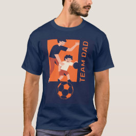 Camiseta Equipo de papá jugando fútbol juntos al diseño