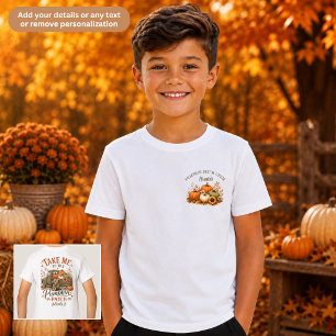 Camiseta Equipo de Parche de Calabaza Familiar Unisex Niños